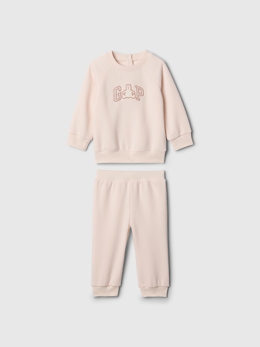 Image number 1 showing, Baby VintageSoft Bear Logo Sweat Set