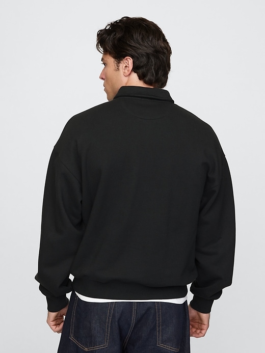 Image number 2 showing, Heavyweight Quarter-Zip Polo Sweatshirt