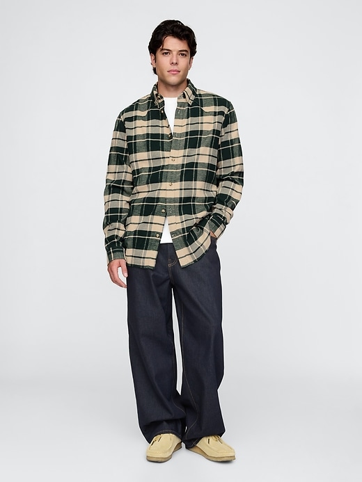 Image number 3 showing, Organic Cotton Flannel Western Shirt