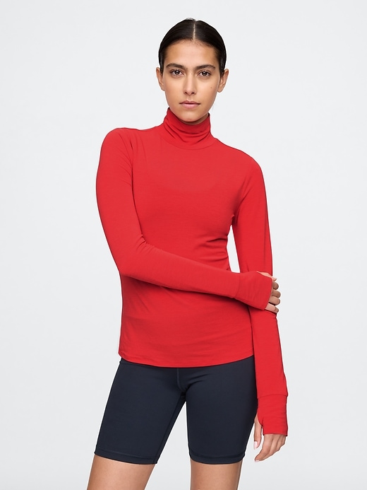 Image number 1 showing, GapFit Breathe Turtleneck