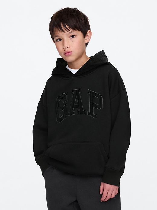 Image number 1 showing, Kids Vintage Soft Textured Logo Hoodie