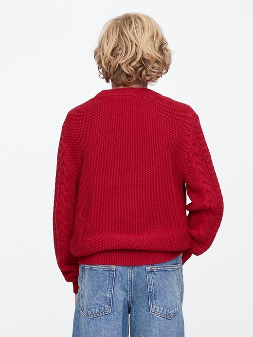 Image number 2 showing, Kids Classic Cable-Knit Sweater