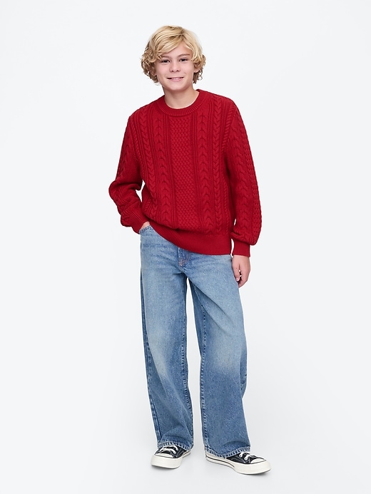 Image number 3 showing, Kids Classic Cable-Knit Sweater