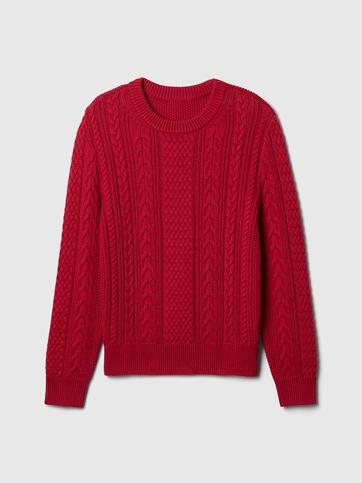 Image number 5 showing, Kids Classic Cable-Knit Sweater