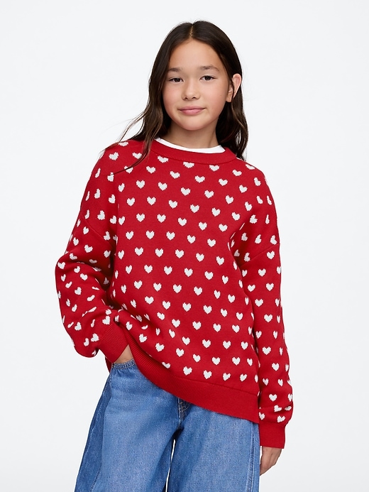 Image number 1 showing, Kids Oversized Tunic Sweater