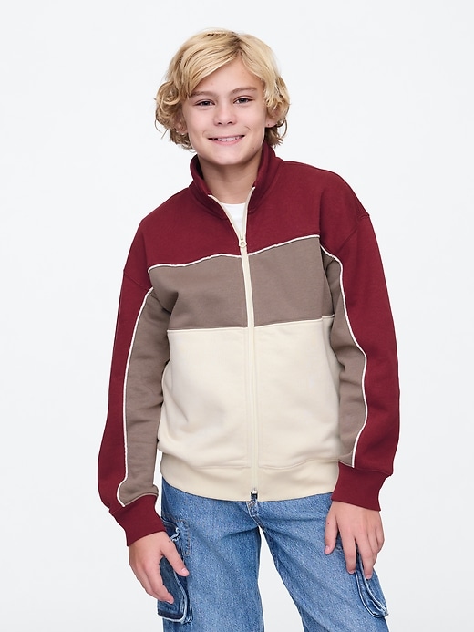 Image number 1 showing, Kids VintageSoft Colorblock Track Jacket