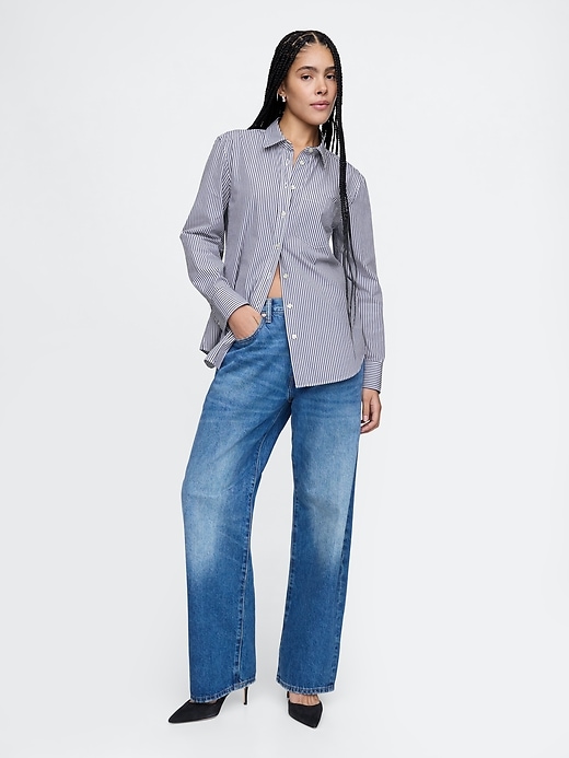 Image number 3 showing, Organic Cotton Poplin Long Shirt