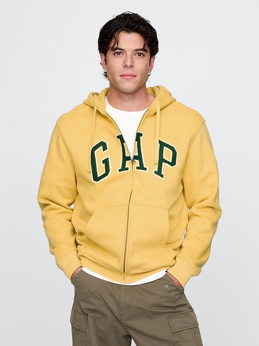 Image number 1 showing, VintageSoft Arch Logo Full-Zip Hoodie