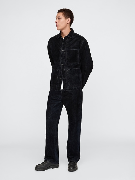 Image number 3 showing, Flocked Denim Chore Jacket