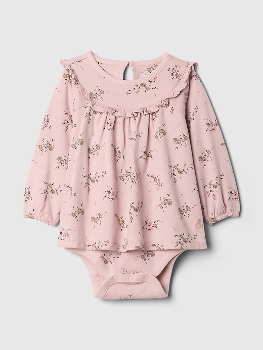 Image number 1 showing, Baby Organic Cotton Shirt Bodysuit