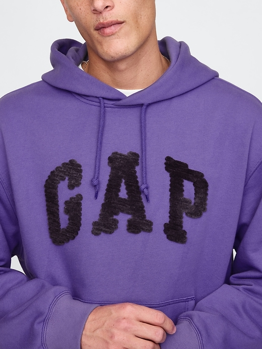 Image number 4 showing, Oversized Chenille Logo Hoodie