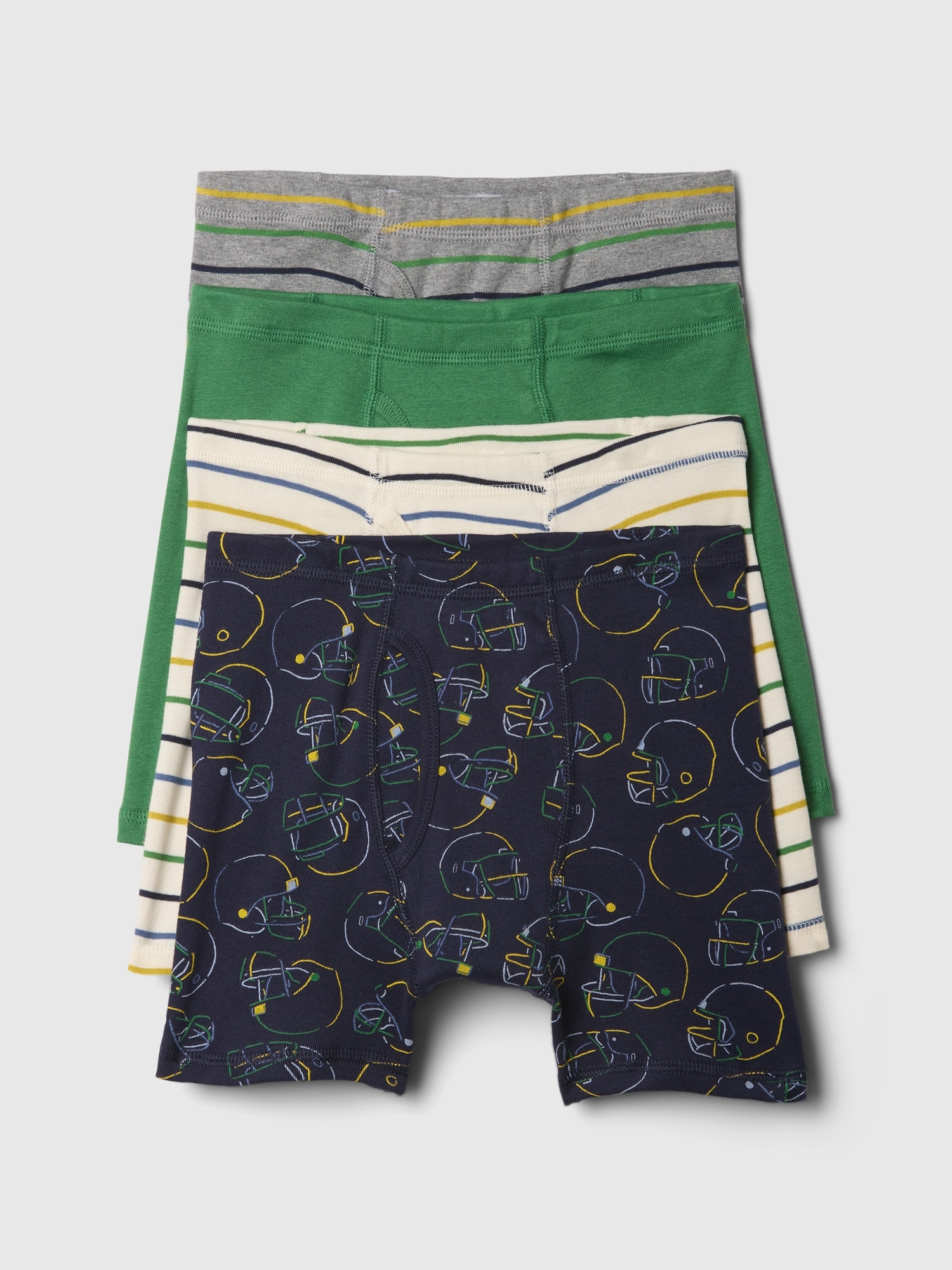 Kids Organic Cotton Boxer Briefs (4-Pack)