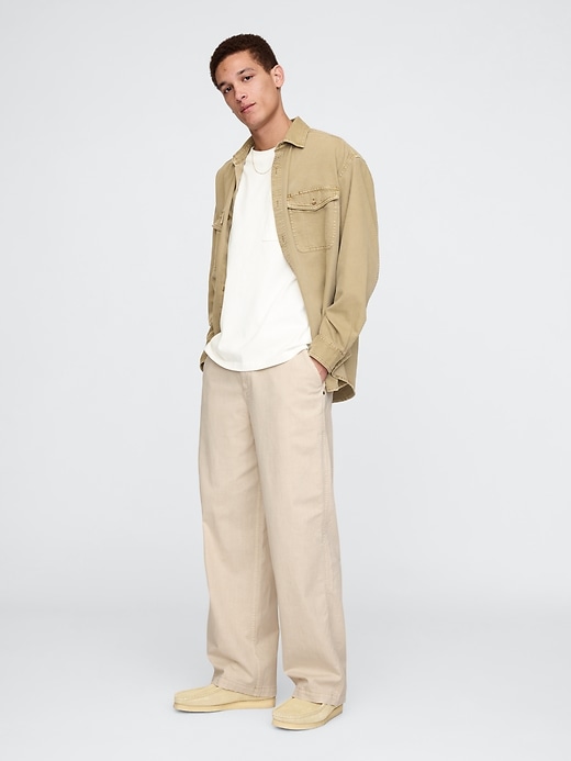 Image number 1 showing, Twill Utility Khakis