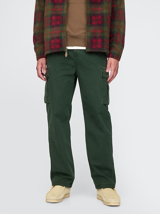 Image number 2 showing, Herringbone Utility Cargo Pants