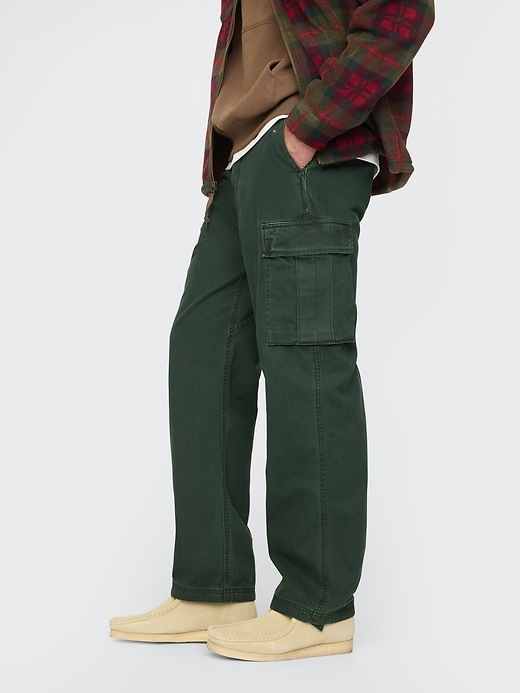 Image number 3 showing, Herringbone Utility Cargo Pants