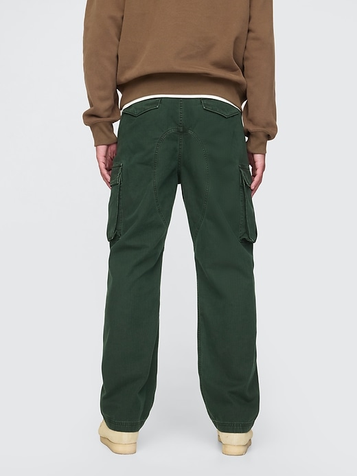 Image number 4 showing, Herringbone Utility Cargo Pants