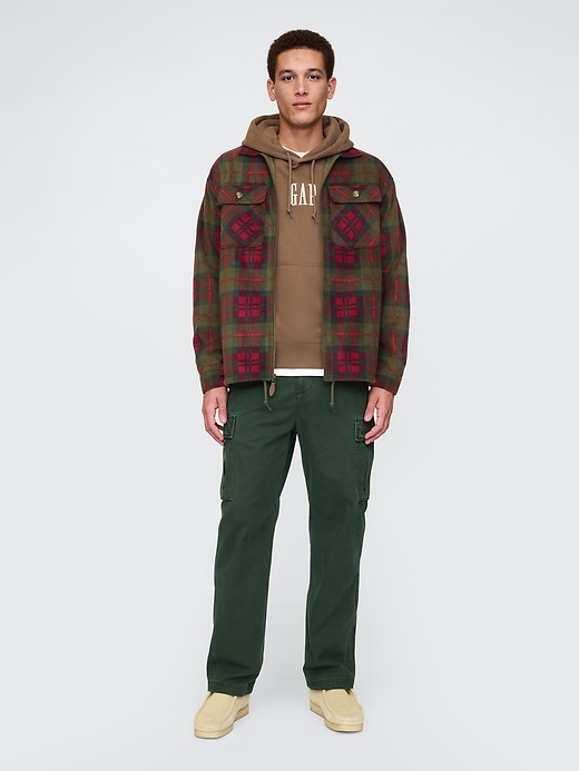 Image number 1 showing, Herringbone Utility Cargo Pants