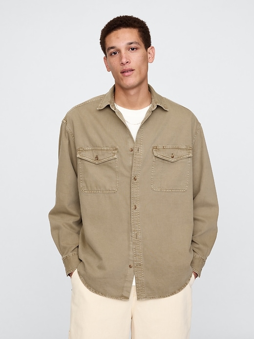 Image number 1 showing, UltraSoft Denim Big Shirt