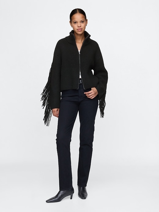 Image number 3 showing, Fringe Zip Cardigan