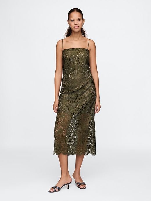 Image number 1 showing, Lace Midi Dress