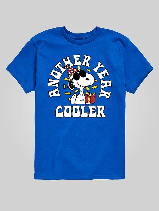 Image number 1 showing, Toddler Peanuts Another Year Cooler Short Sleeve Graphic Tee