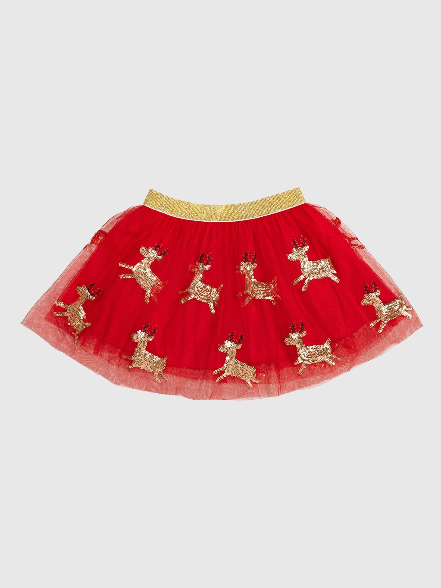 Sweet Wink Reindeer Sequin Holiday Tutu