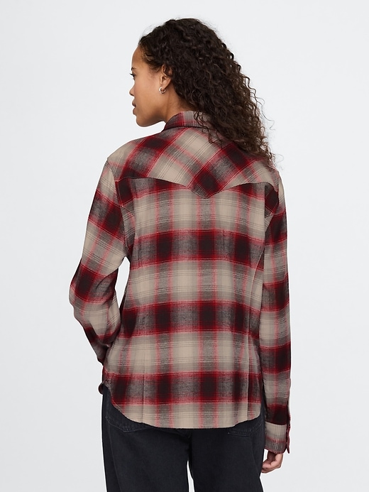 Image number 2 showing, Flannel Western Shirt