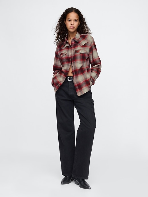 Image number 3 showing, Flannel Western Shirt