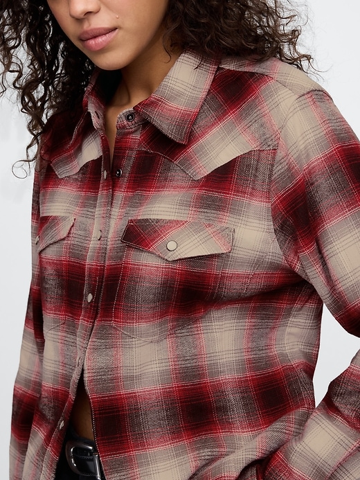 Image number 4 showing, Flannel Western Shirt