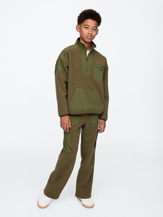 Image number 3 showing, Kids Sherpa Half-Zip Pullover