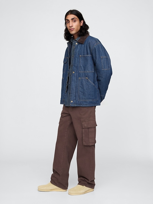 Image number 3 showing, Lined Denim Utility Jacket