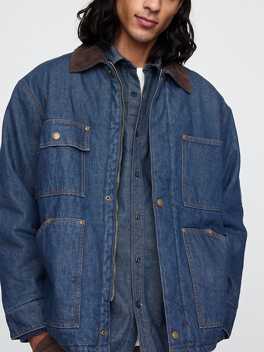 Image number 5 showing, Lined Denim Utility Jacket