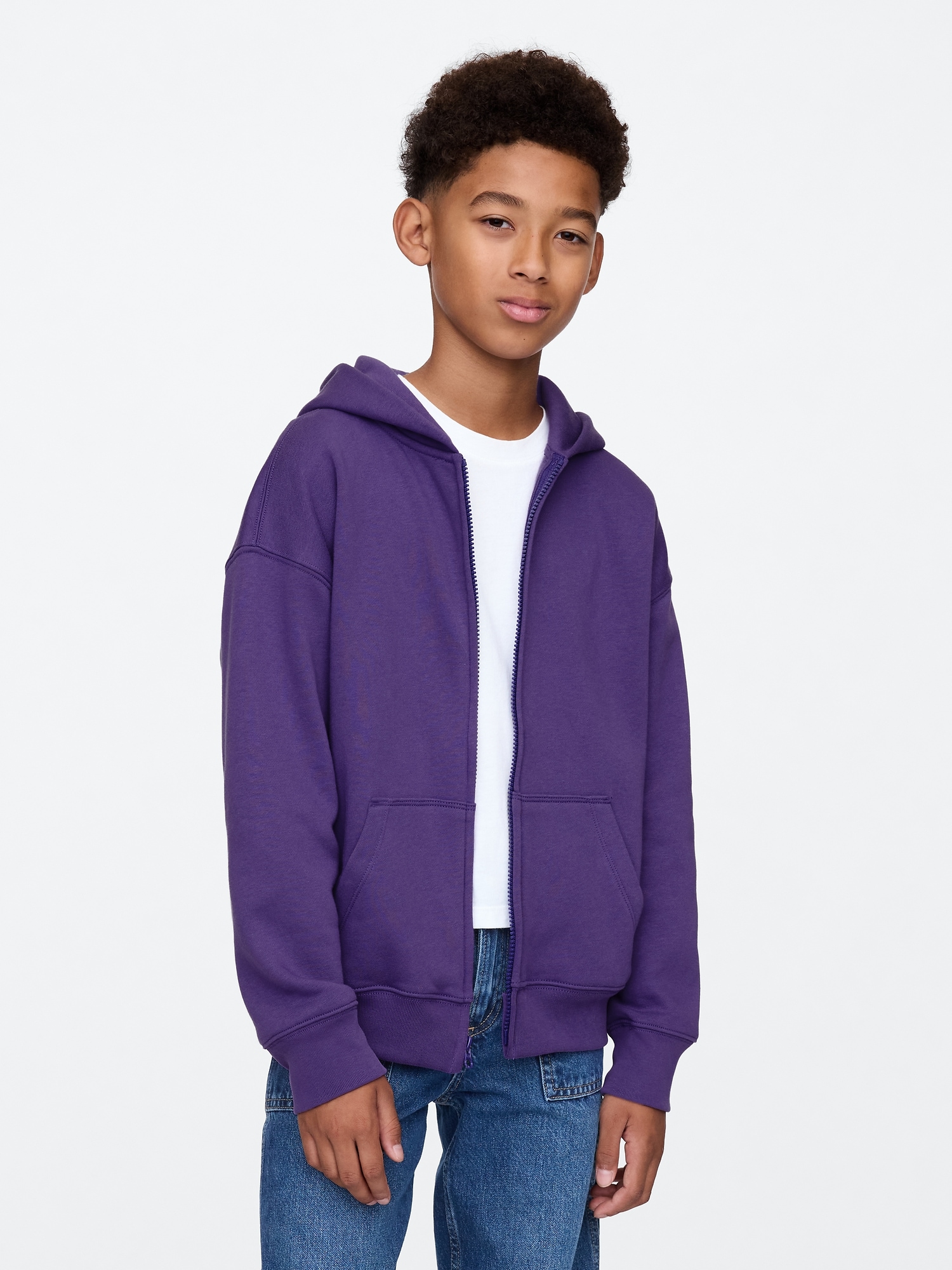 Kids Vintage Soft Zip Hoodie