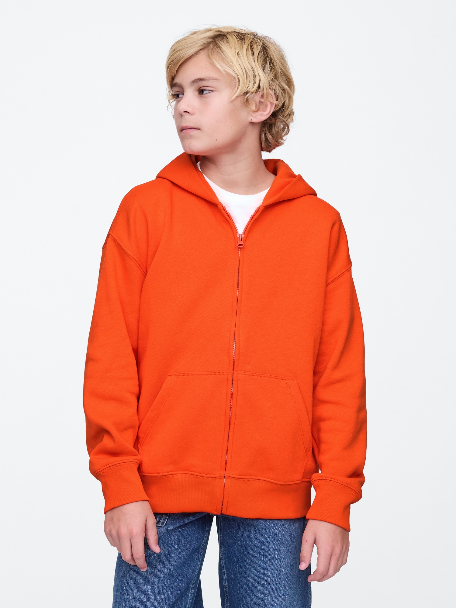 Kids Vintage Soft Zip Hoodie