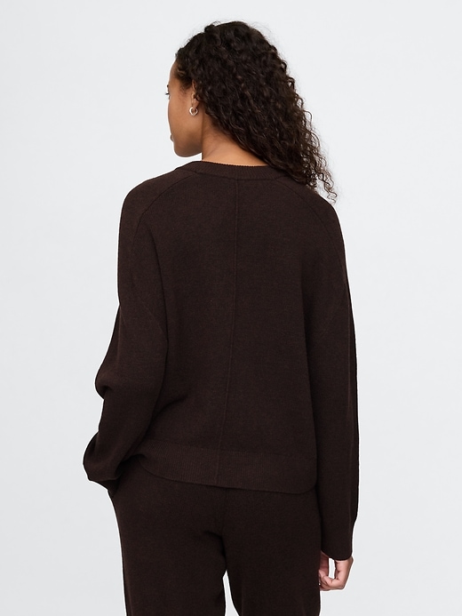 Image number 2 showing, CashSoft Slouchy Seam Sweater