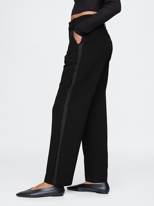 Image number 3 showing, 365 Mid Rise Satin-Trim Trousers