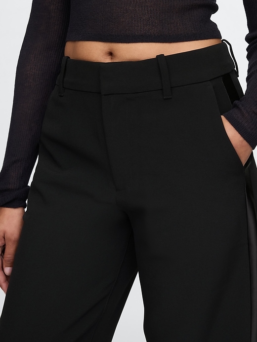 Image number 8 showing, 365 Mid Rise Satin-Trim Trousers