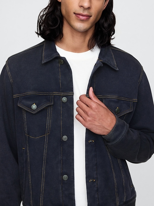 Image number 4 showing, Icon Heavyweight Sweatshirt Denim Jacket