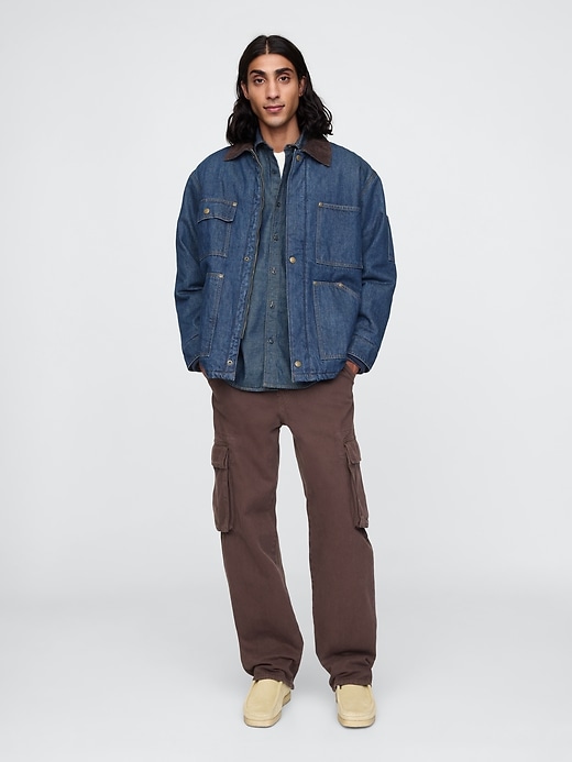 Image number 1 showing, Lined Denim Utility Jacket