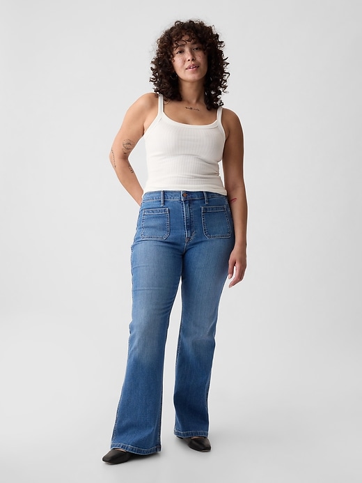 Image number 5 showing, High Rise '70s Flare Jeans