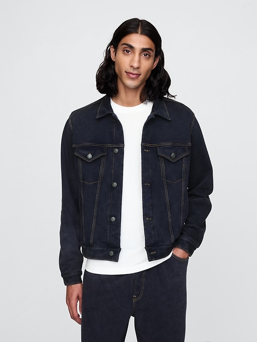 Image number 1 showing, Icon Heavyweight Sweatshirt Denim Jacket