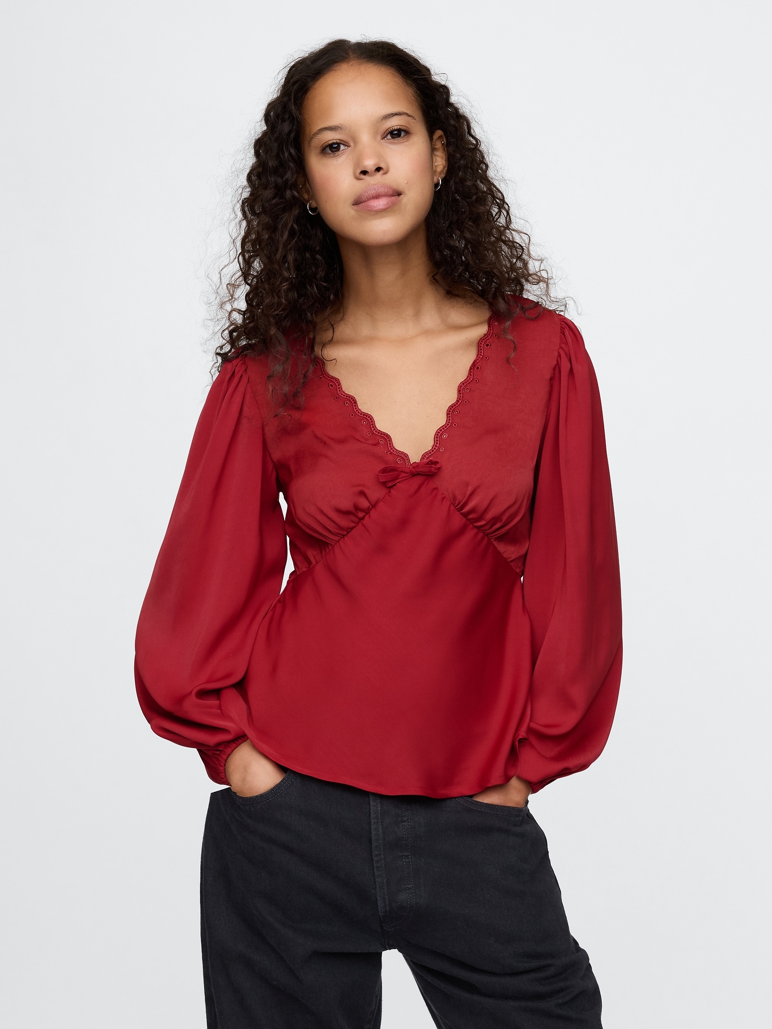 Satin Empire Top