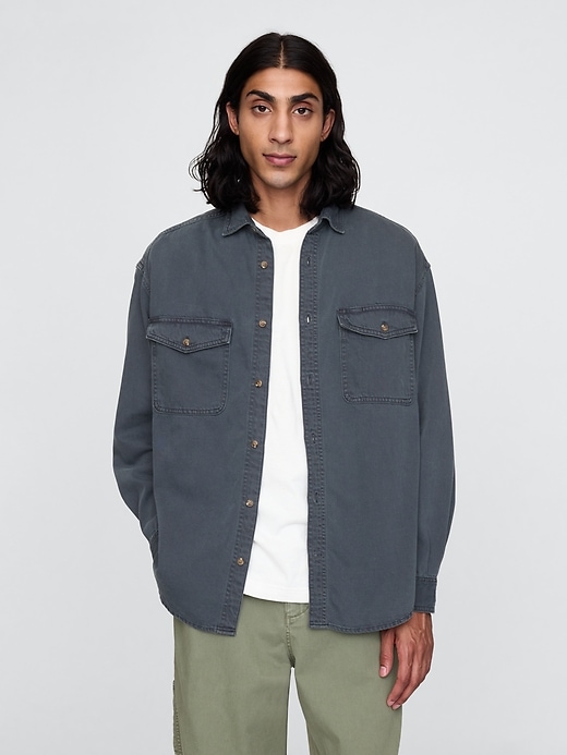 Image number 1 showing, UltraSoft Denim Big Shirt