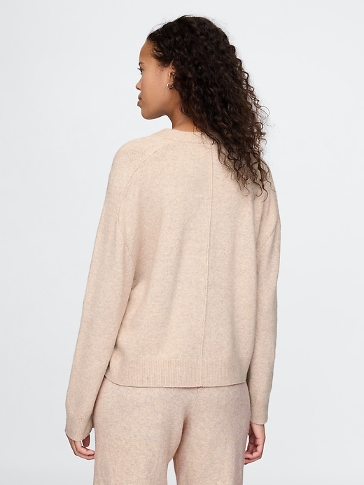 Image number 2 showing, CashSoft Slouchy Seam Sweater