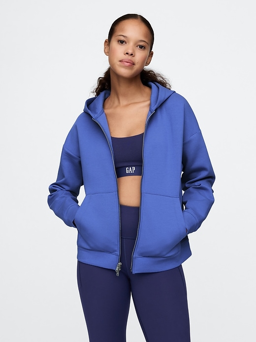 Image number 1 showing, GapFit Scuba Two-Way Zip Hoodie