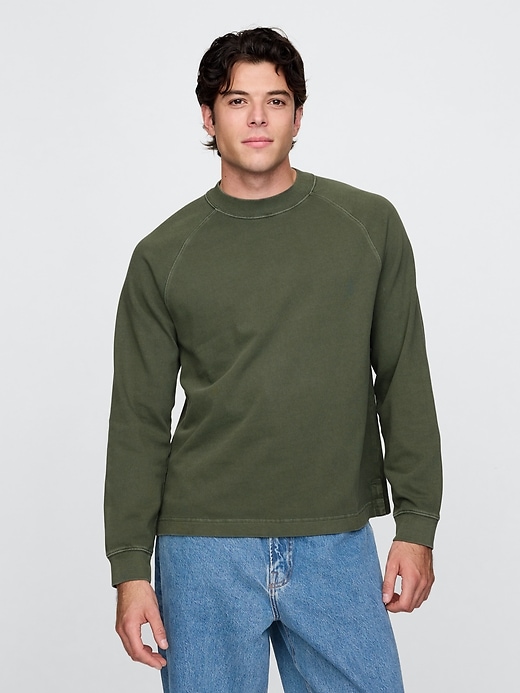 Image number 1 showing, Heavyweight Mockneck T-Shirt