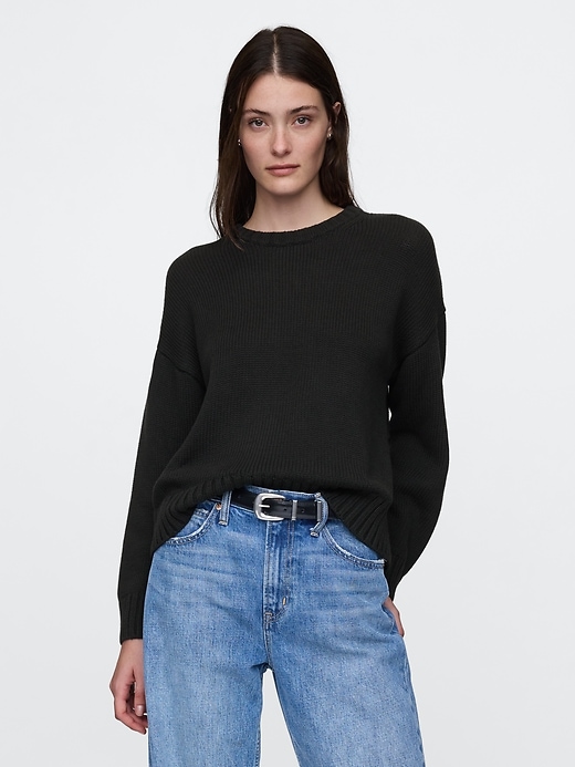 Image number 1 showing, Relaxed Crewneck Sweater