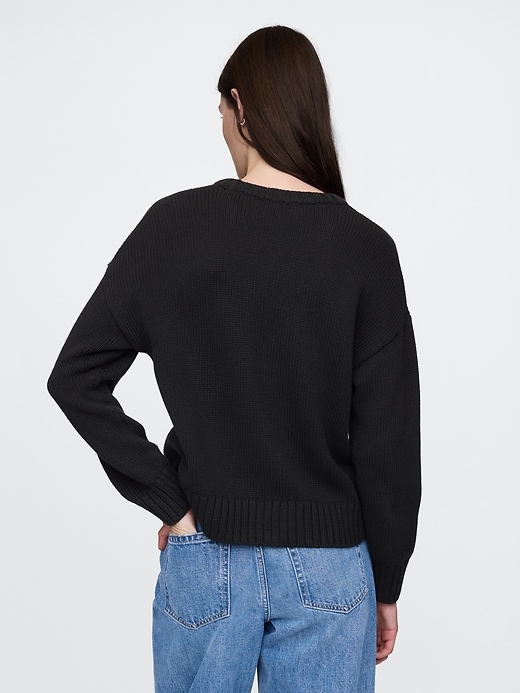 Image number 2 showing, 100% Cotton Relaxed Sweater