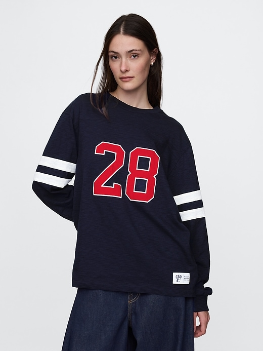 Image number 4 showing, Gap × Disney Varsity Jersey T-Shirt