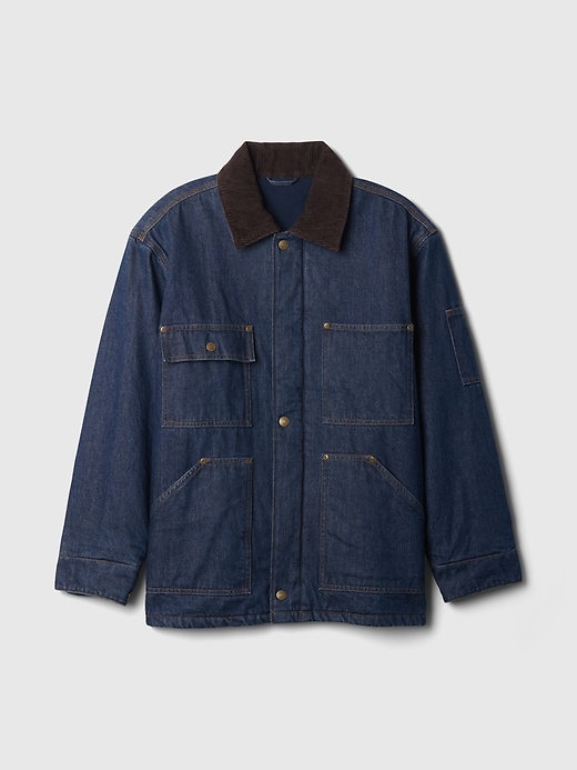 Image number 4 showing, Lined Denim Utility Jacket